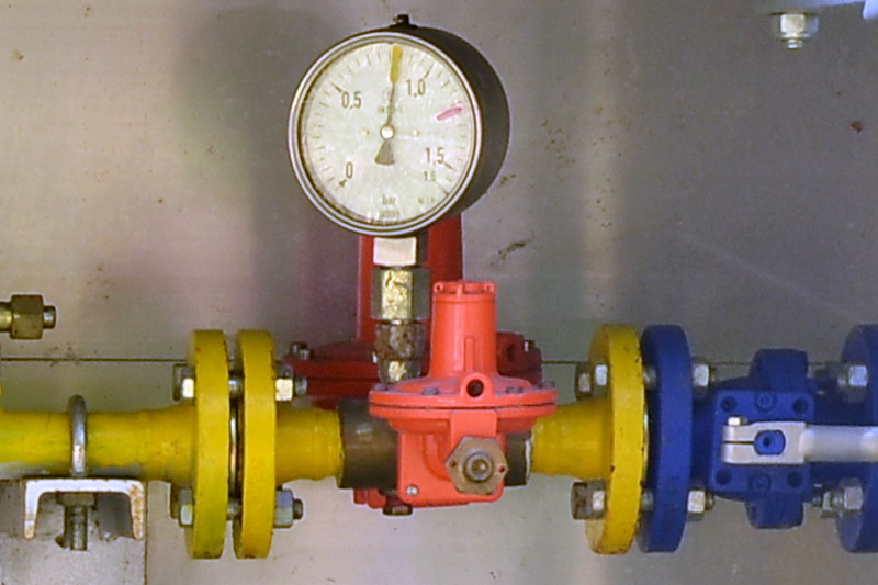 Bild zeigt Teil einer Gasdruckregelanlage