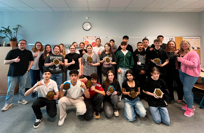 Schülerinnen uns Schüler der IGS "Regine Hildebrandt" aus Magdeburg 