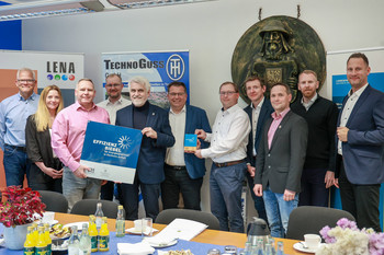 Übergabe des „Effizienzsiegels“ an die TechnoGuss GmbH 