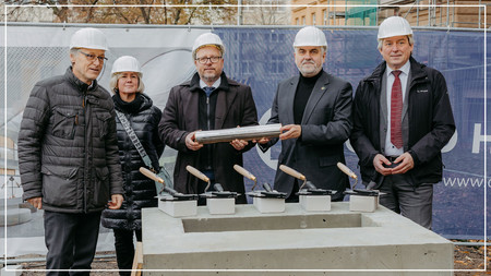 Grundsteinlegung für Welcome Center Uni Magdeburg