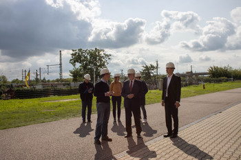 Minister Willingmann besucht Energiepark Halle