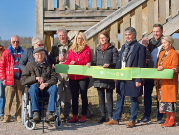 Umweltstaatssekretär Eichner hat neue Aussichtsplattform im Drömling eröffnet
