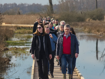 Unterwegs auf dem neuen Bohlenweg