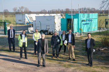 Minister Willingmann besichtigt Wasserstoff-Pilotprojekt - ein Gemeinschaftsprojekt des Energieversorgers Avacon und des Deutschen Vereins des Gas- und Wasserfaches (DVGW) - in Schopsdorf