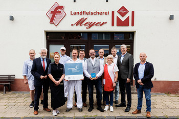 Fleischerei des Landgasthauses Meyer mit „Effizienzsiegel“ ausgezeichnet