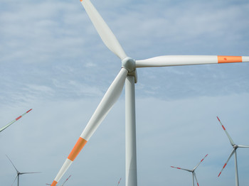 Windrad im Windpark Borne