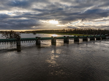 Pretziener Wehr im Abendlicht