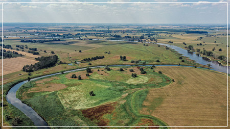 Zusammenfluss von Schwarzer Elster und Elbe 