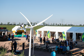 Auf dem Energiepark-Gelände bei Bad Lauchstädt