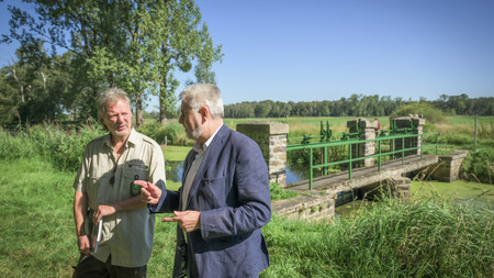 Besichtigung der Fischaufstiegsanlage an der Krähenfußschleuse im Drömling
